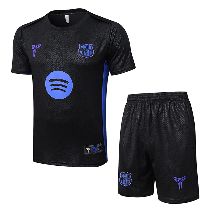 Chandal del Barcelona Manga Corta 25-26 Negro - Pantalon Corto